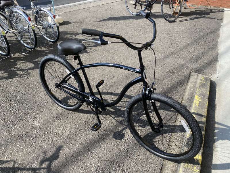 ち*ゃ様 SCHWINN ビーチクルーザー ブラック シュウィン 引取限定 Schwinn シュウィン S1 ビーチクルーザー - メルカリ