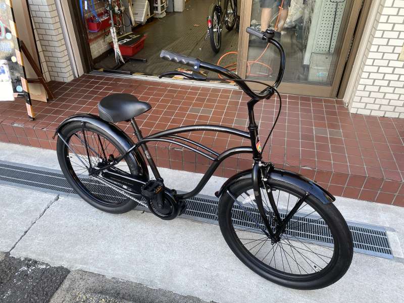 美品❣️ビーチクルーザー③ 楽天市場】超軽量高級アルミフレーム！！内装3段変速！BLESS