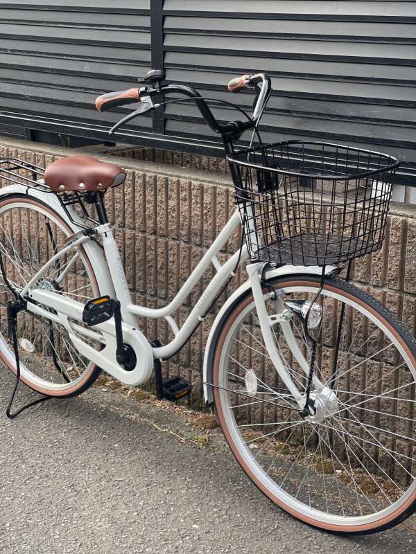 きゃおママ　2779 美品 ミヤタ グッドラック 26インチ モスグリーン OGK技研 ママチャリ 自転車 サイクルスポット 26インチ カスタ