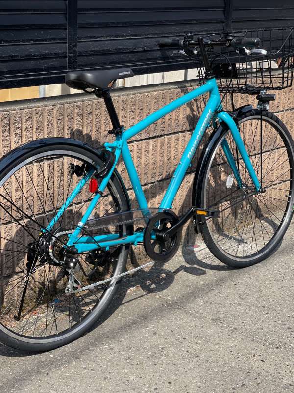 ‼️タイムセール‼️ 青 シティサイクル 前バスケット付き 楽天市場】【最大5000円クーポン配布】【アルミパイプバスケット