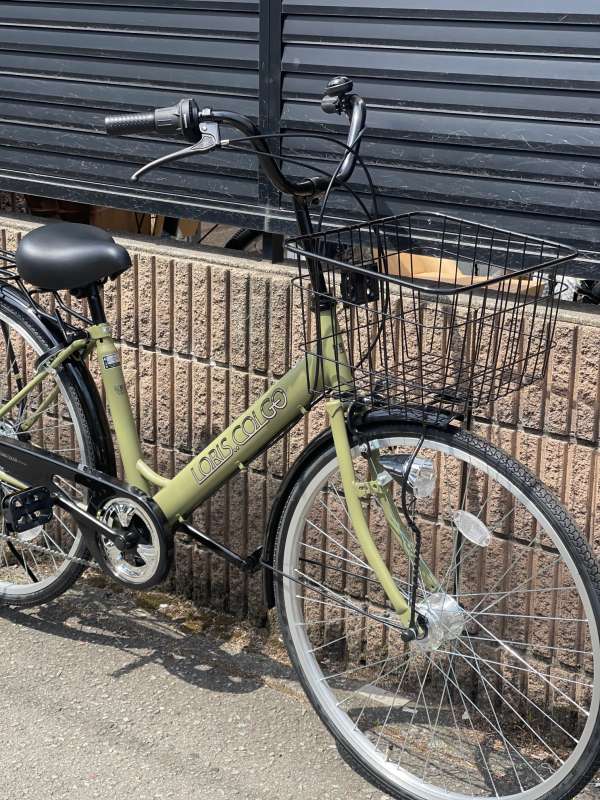 きゃおママ　2779 美品 ミヤタ グッドラック 26インチ モスグリーン セオサイクル