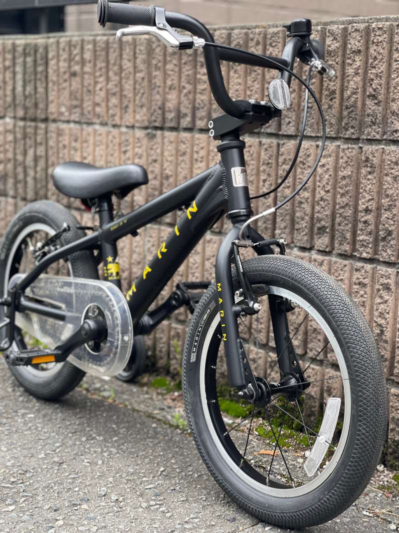 MARIN 16インチ 補助輪付自転車 マットブラック セオサイクル