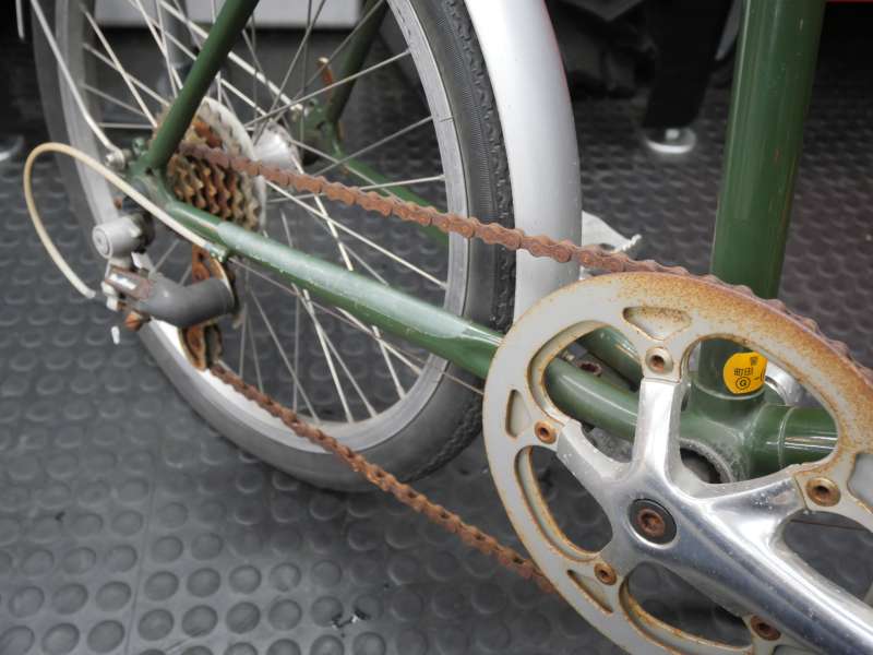 Bianchiメルロー ミニベロ 当時カラー分解整備済新品パーツ交換 Bianchiメルロー ミニベロ 当時カラー分解整備済新品パーツ交換