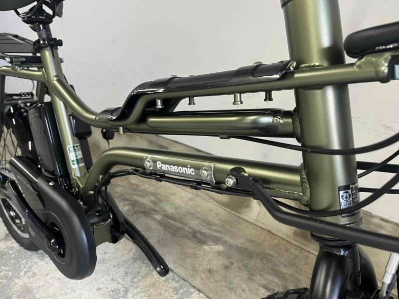 電動アシスト自転車 ブラック　Panasonic 関西限定　　配達可能。価格相談 オフタイム 前18型/後20型 折り畳み電動アシスト自転車 2023年