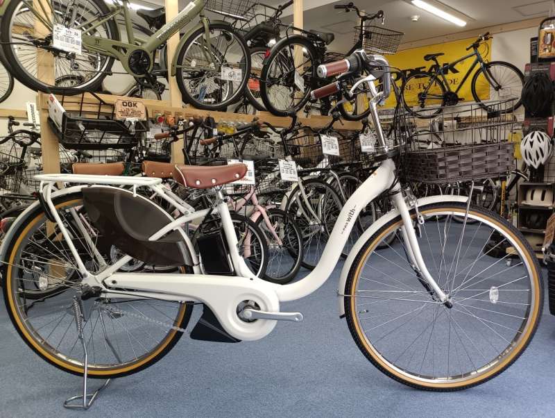 ホワイト シティサイクル 前カゴ付き （阪神尼崎ー兵庫) ホワイト シティサイクル 前カゴ付き （阪神尼崎ー兵庫