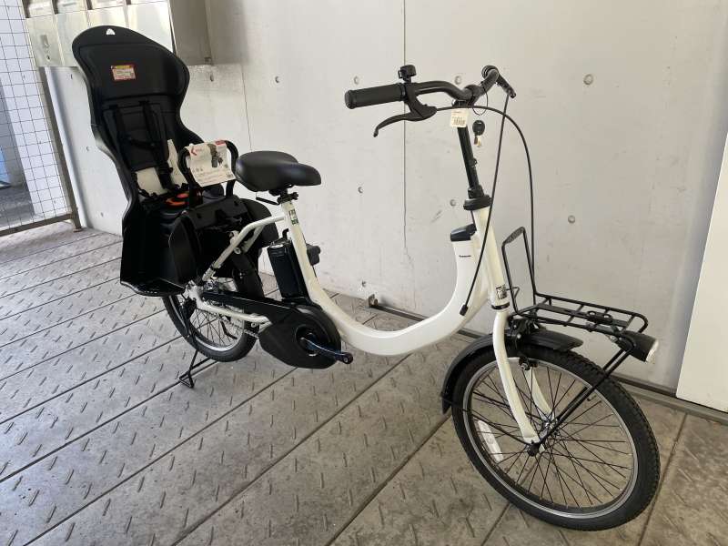 電動アシスト自転車 シルバー 前後バスケット付き PAS CITY 最大5000円クーポン配布中 前後バスケットカスタム PAS